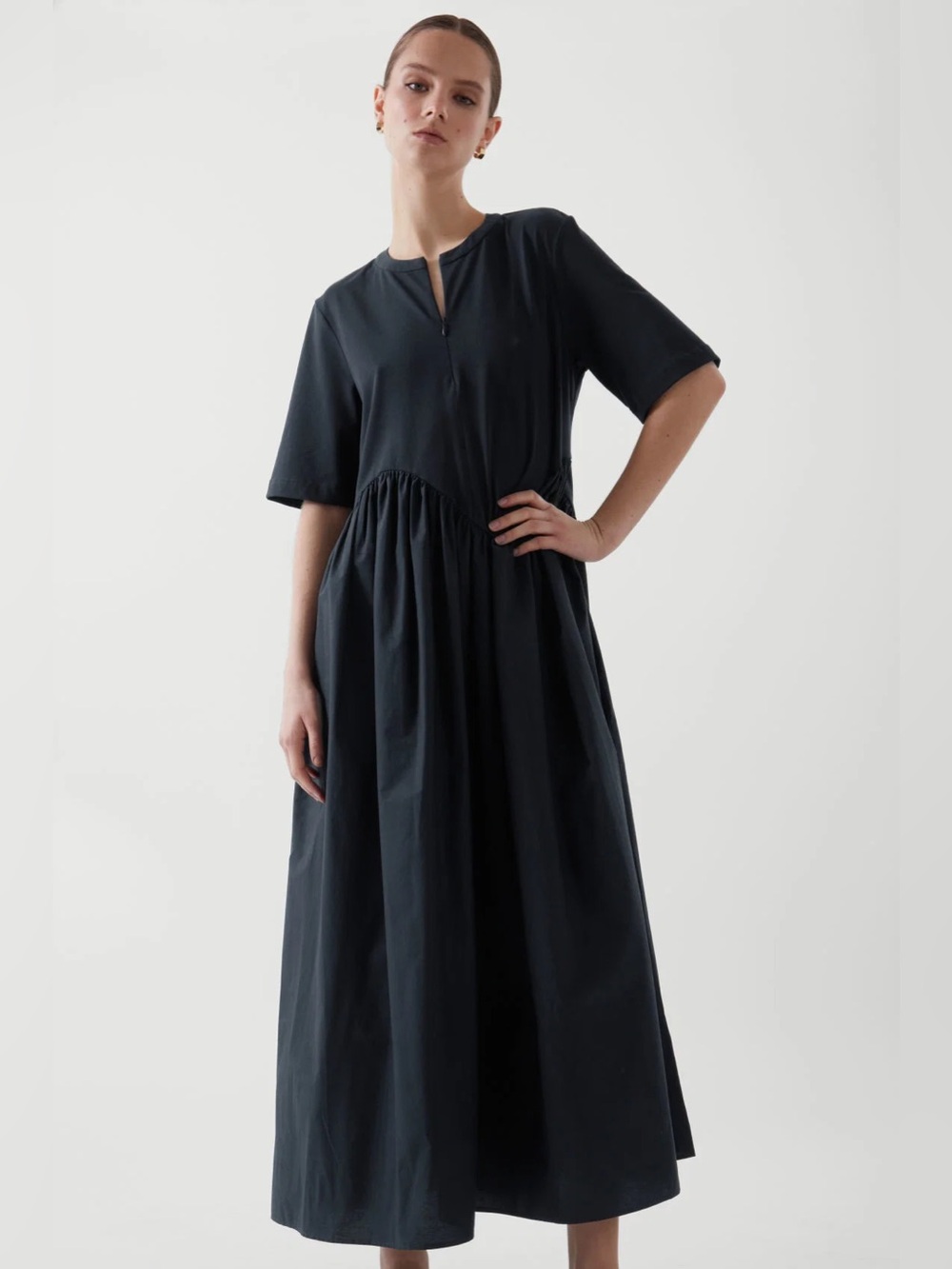 COS Oversized Asymmetric-Waist Dress
